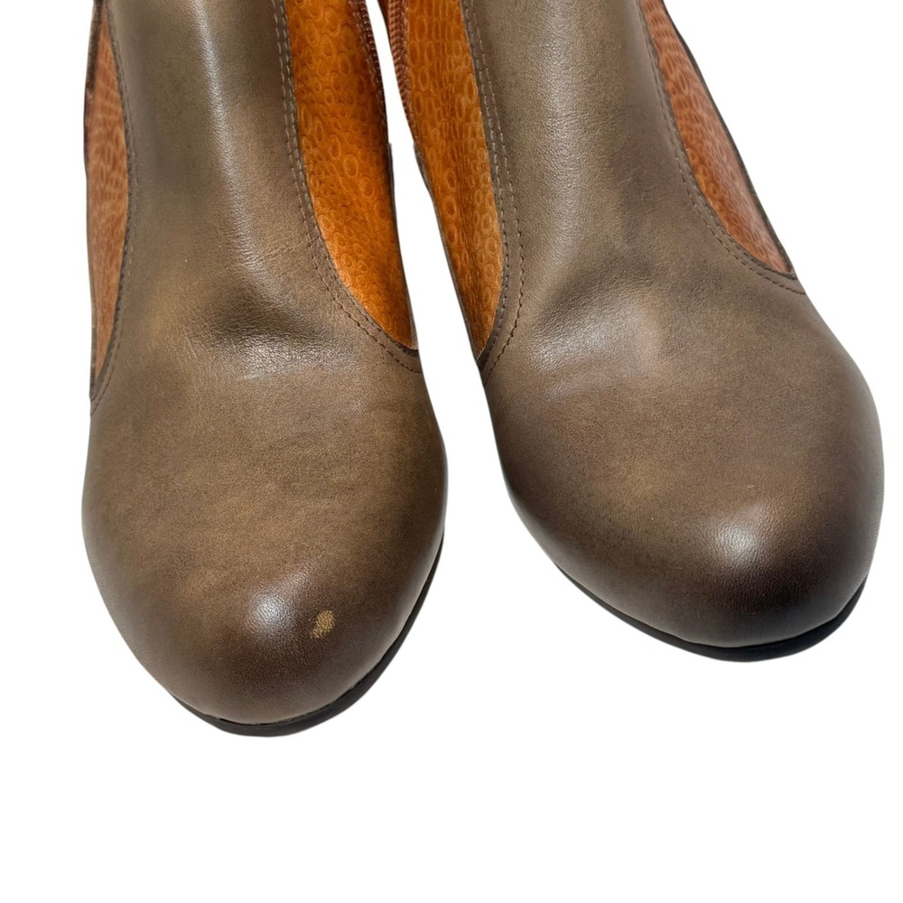 L'Artiste by Spring Step Dramatic Floral Ankle Boots Mixed Leather EU 41 US 10 - Picture 3 of 10